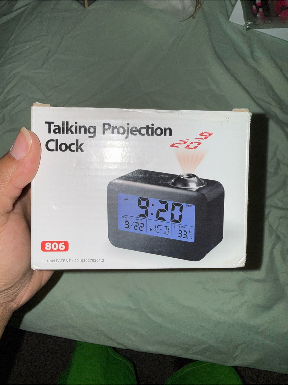 Talking Projection Clock